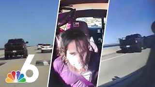 Dashcam shows driver jumping off Seven Mile Bridge after wild chase