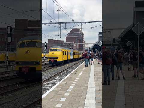 NSM 876 + Karel 466 vertrekt van station Amersfoort met tyfoon! #plan v #60 jaar #mat64 #apenkop