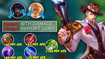 GOLD LANE CLINT GOD MODE WITH THIS FULL DAMAGE BUILD!🔥 | TOP GLOBAL CLINT BEST BUILD & EMBLEM - MLBB