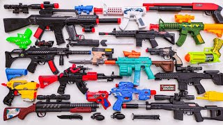 Tembak Plastik Nerfgun Seperti Watergun, Soft Bullet, Sniper, Ak47, M16, Machine Gun, Nerf 275
