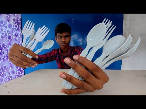 ASMR/ RELAX WEIRD PLASTIC SPOONS SOUNDS,