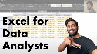 Beginner's Excel Tutorial - Data Science/Analysis and Beyond