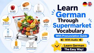 Learn German Through Supermarket Vocabulary  | German Vocabulary by Image