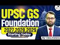 Complete Details of P2I GS Foundation Batch | UPSC 2027-2029 | By Vasu Sir