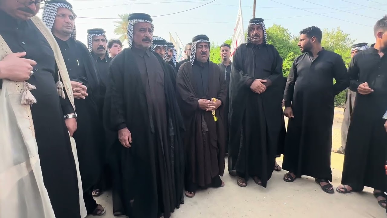 الشيخ خليل ابراهيم الـ كاظم شيخ عشيرة الشبانات الاگرع العآم في كربلاء المقدسة 