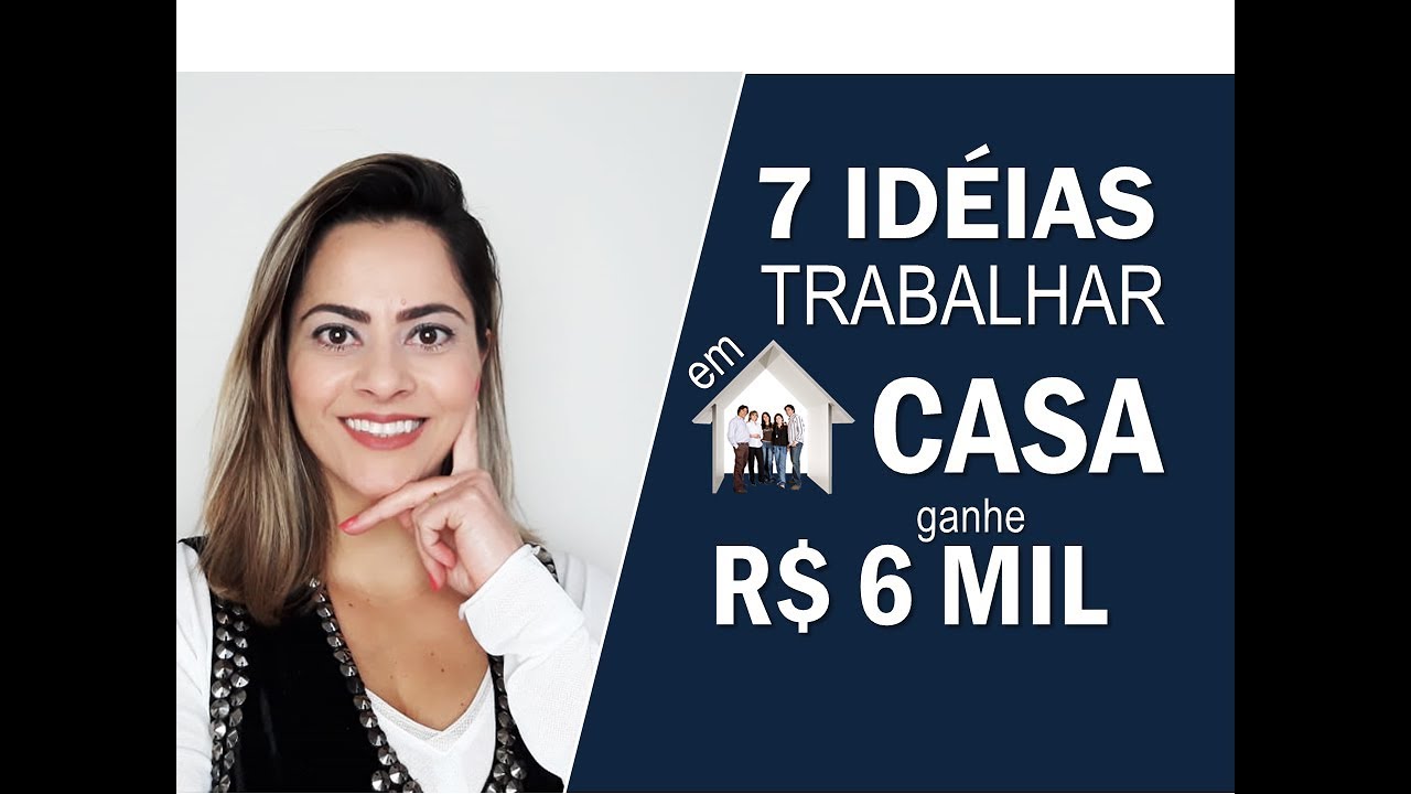 Como Trabalhar Online Em Casa  e Faturar  R$ 6 mil por mês