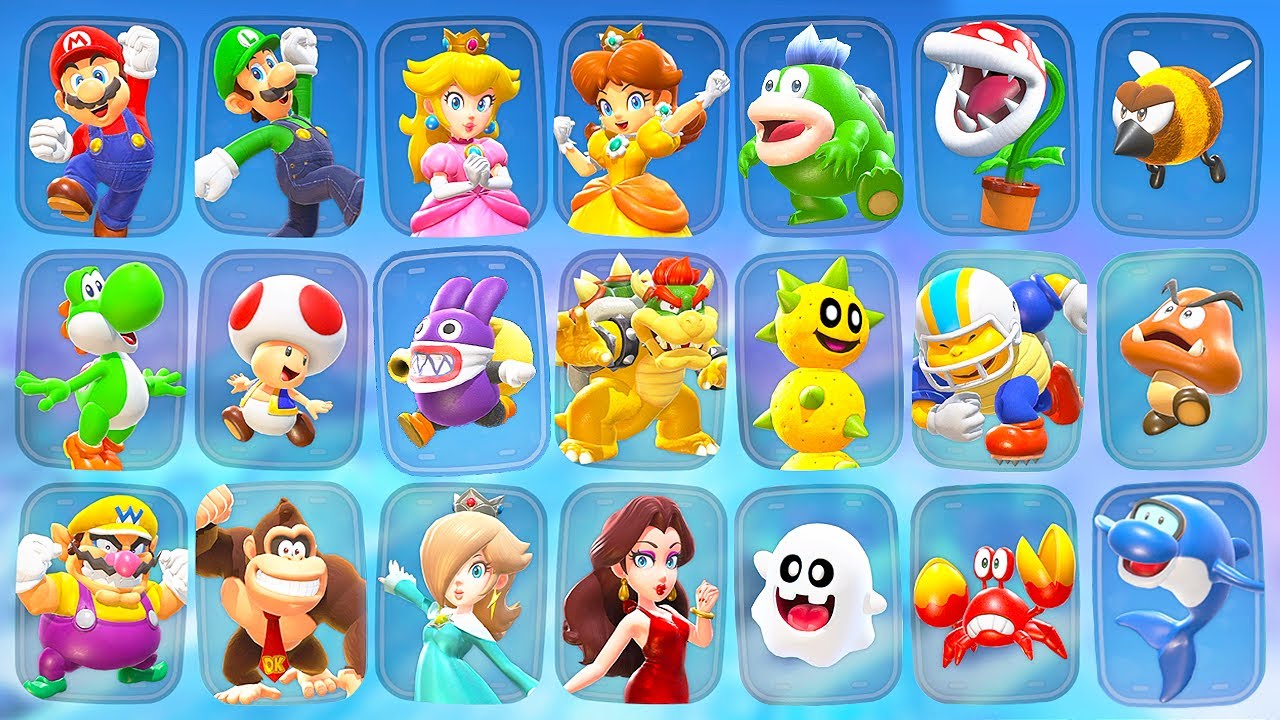 Mario Kart World - All Characters