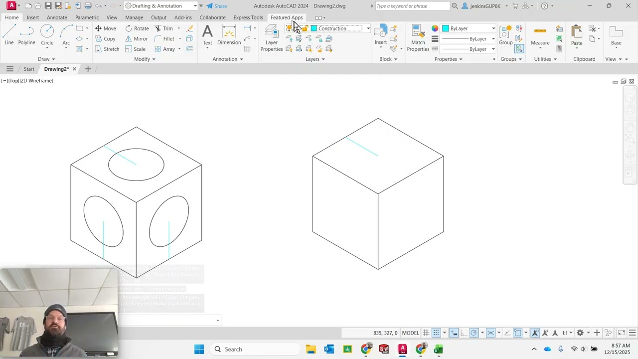 Isometric Drawing with Circles