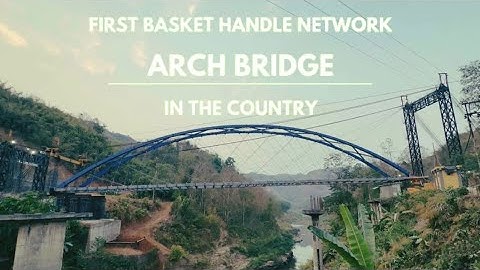 The First Basket Handle Network Arch Bridge in the Country #india #aizawlcity #worldrecord2025