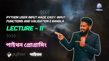 Python User Input Made Easy: Input Functions and Validation || Bangla