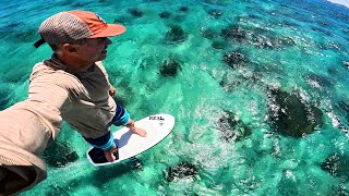 Foiling Swimming Pools in Fiji with Armstrong's new Surf Foilboard