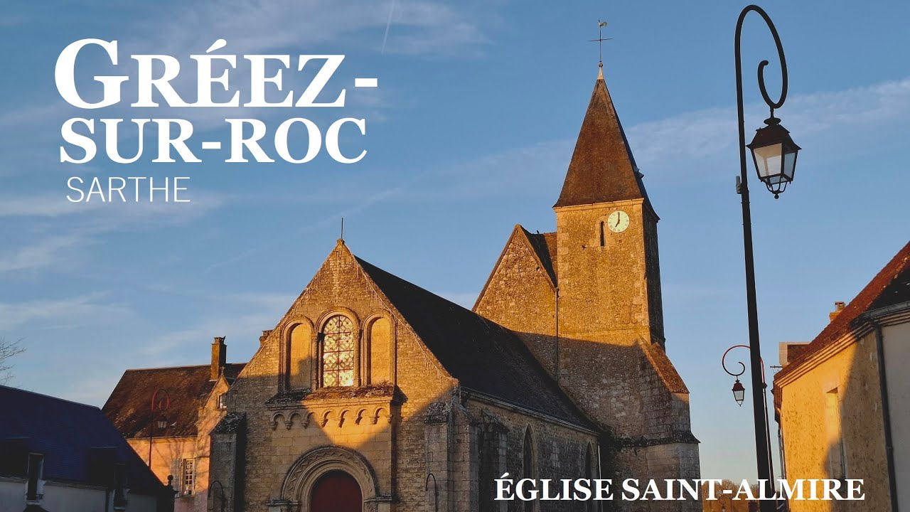 Cloche (HD) de l'église Saint-Almire de Gréez-sur-Roc (72) - Angélus.