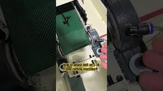 How to method to tension the engine belts on TS-J39 PQJ automatic picture frame cutting machine