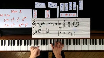 How to Play:  Let it Go from Frozen: Part 3: Bridge 1 - Easy Piano Tutorial