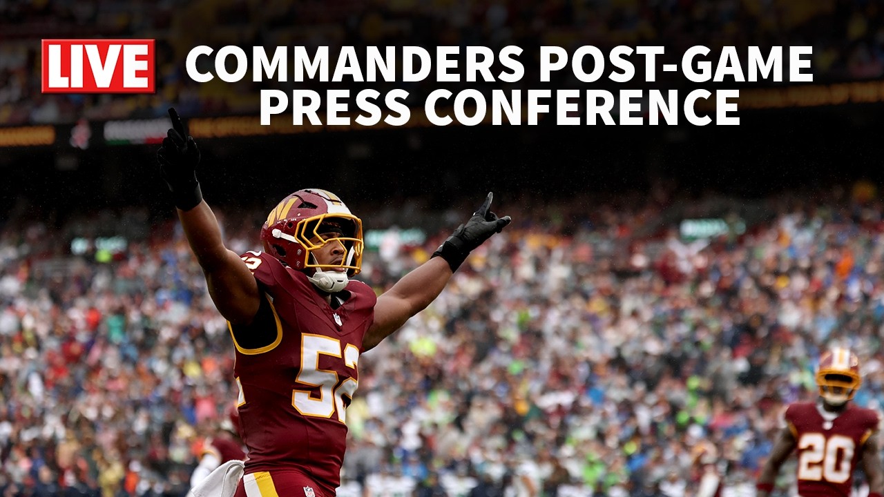 LIVE: COMMANDERS DEFEAT SEAHAWKS ❤️💛 Post-Game Press Conference