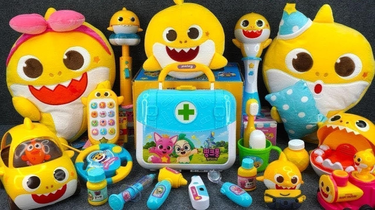 20 Minutes Satisfying Unboxing Baby Shark Pharmacy Toys Playset Collection ASMR