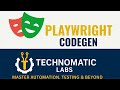 #4 Playwright Codegen Tutorial 2025 | Generate Test Scripts with Playwright