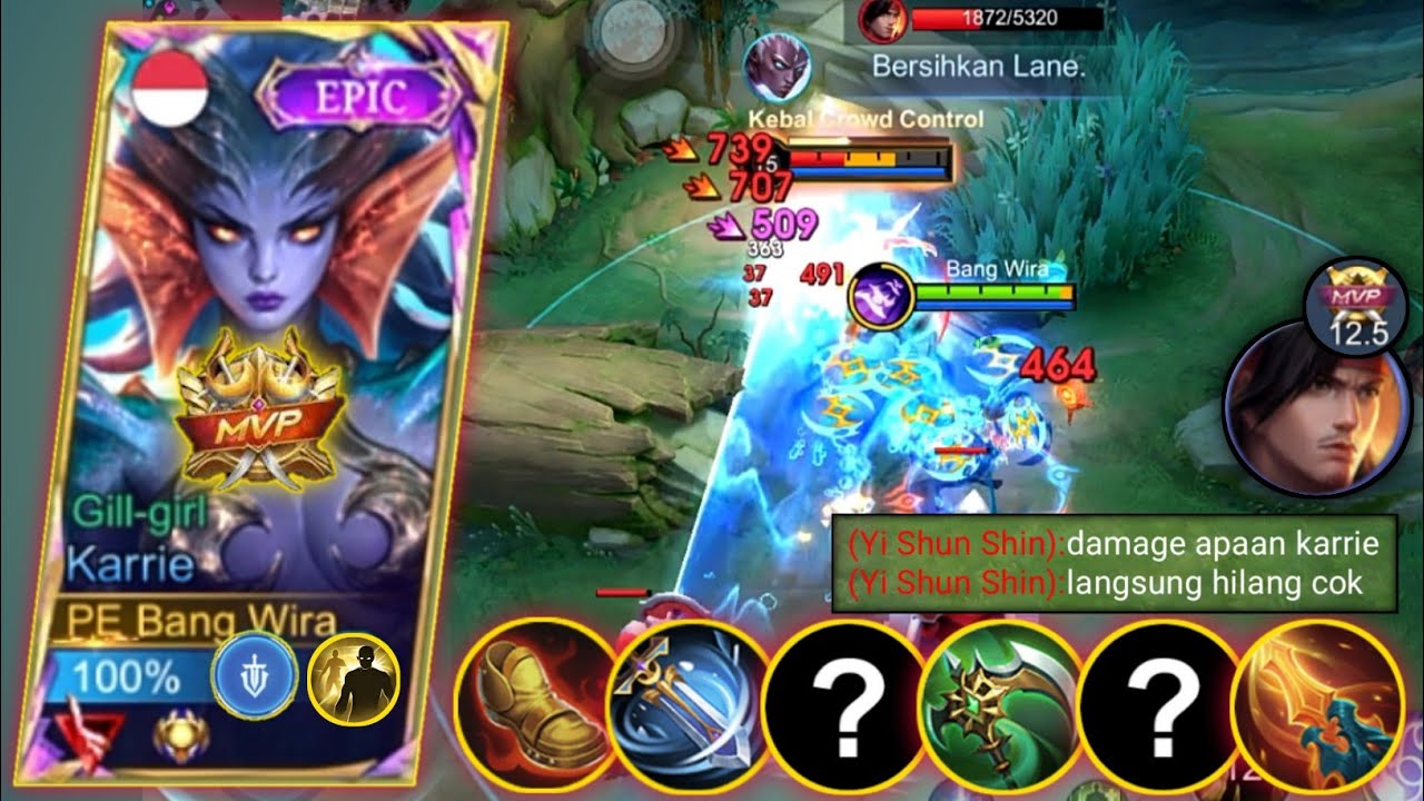 LAGI - LAGI KETEMU YSS ! KITA KASIH PAHAM BUILD KARRIE TERSAKIT DIMUKA BUMI INI ! MOBILE LEGENDS