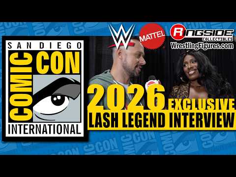 LASH LEGEND Interview w/ Ringside Collectibles - Mattel WWE San Diego Comic-Con 2026 SDCC #BOUGIE