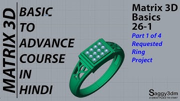 Matrix in Hindi - 026-1 Filigree Ring creation with proper explanation (requested project)