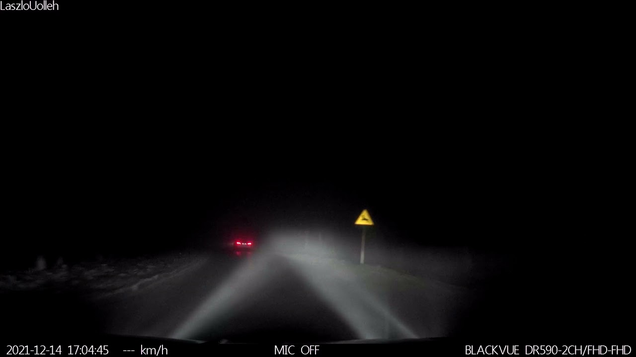 Światła matrycowe w akcji we mgle