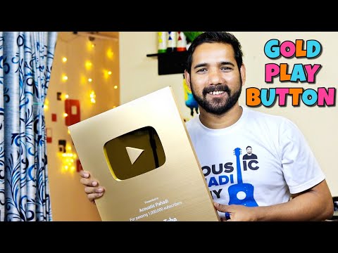 Youtube Gold Play Button Unboxing | Acoustic Pahadi |