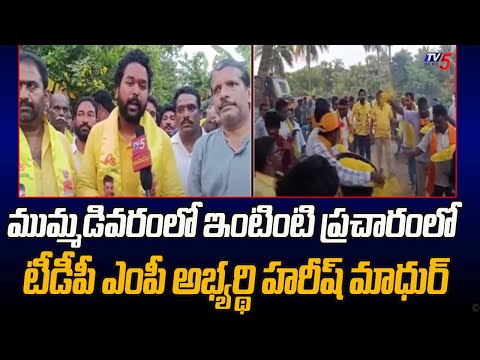 Amalapuram TDP MP Candidate Harish Mathur Election Campaign In Mummadivaram | TV5 News - TV5NEWS