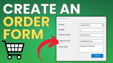 Create a Professional Excel Order Form with VBA Step by Step Tutorial