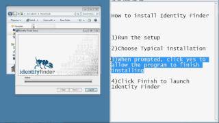 How to install Identity Finder