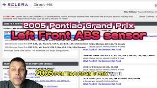 2005 Pontiac Grand Prix Wheel Sensor Harness Replacement Guide