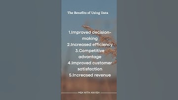 The Benefits Of Using Data Analytics To Inform Business Decision.