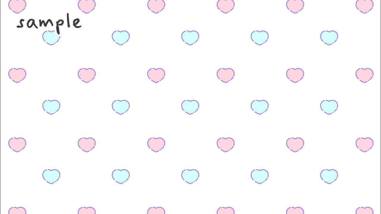 フリー素材 かわいいハートの動画背景 Youtube