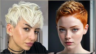 Silver Undercut Pixie Haircut 2024 | Pixie Haircuts Transformation | Boy Cut For Girls