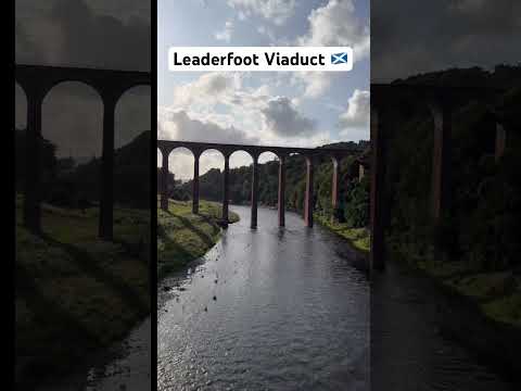 Leaderfoot Viaduct - One of Striking Heritage Landmarks in the Scottish Borders #travel #shorts