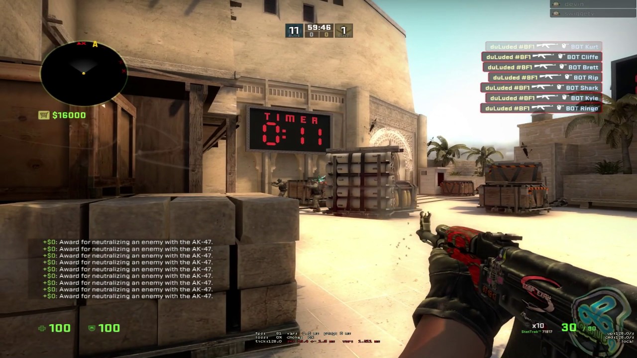 prefire practice mirage 21 seconds