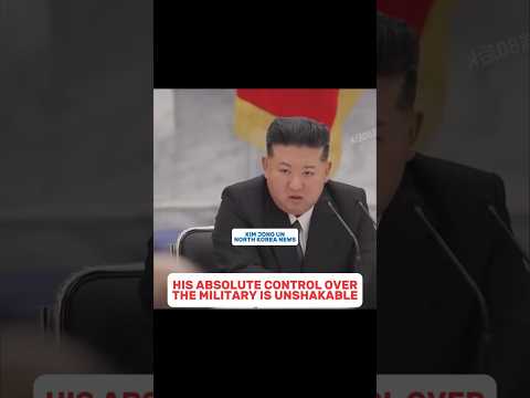 HIS ABSOLUTE CONTROL OVER THE MILITARY IS UNSHAKABLE #kimjongun #northkorea #shorts