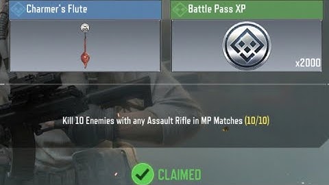 Call Of Duty Mobile Kill 10 Enemies with any Assault Rifle in MP Matches Task Complete