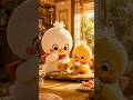 These ducks eating jelly is too cute 🍮✨ #shorts #cute #duck