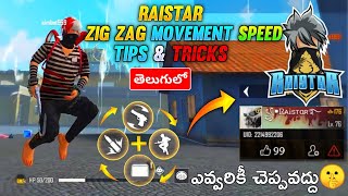 Raistar Zig Zag Movement Speed Tips and Tricks in Telugu🤯😍 | How to do Zig Zag Movement Easily 🤔🔥 screenshot 4