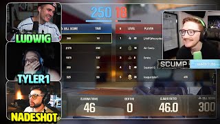 SCUMP vs. NADESHOT, LUDWIG, TYLER1 [REACTION]