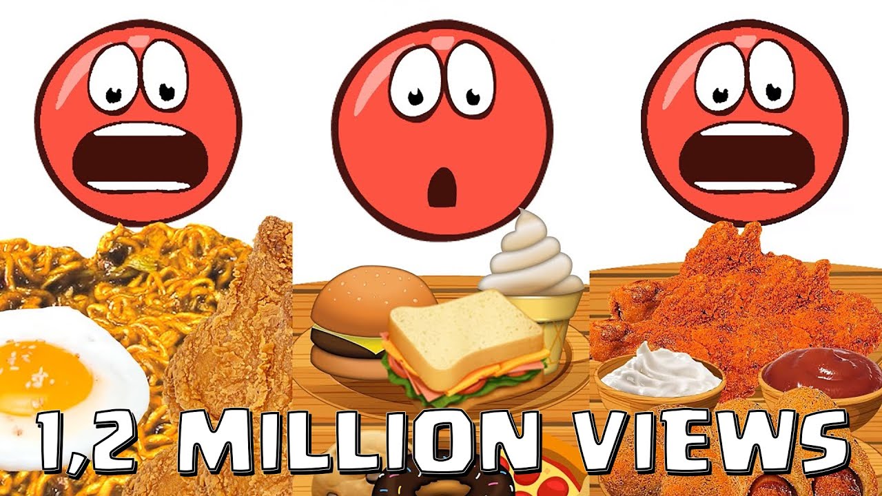 ASMR RED ВALL 4 MUKBANG ANIMATION | RED ВALL 4 COMPLETE EDITION