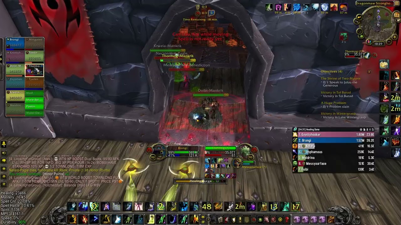 WoW MoP Classic restoration shaman pvp Twin Peaks 3