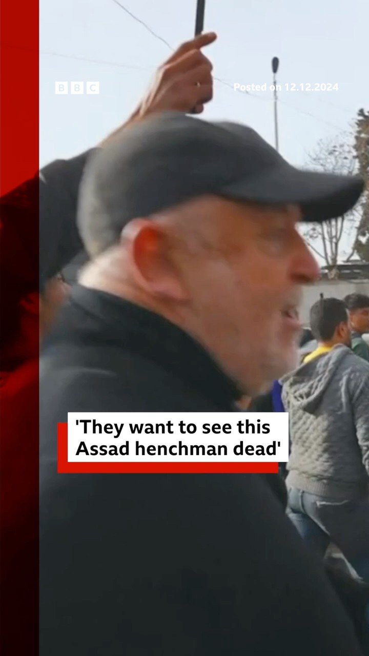 Some Syrians are calling for the execution of those who served the Assad family. #Syria #BBCNews