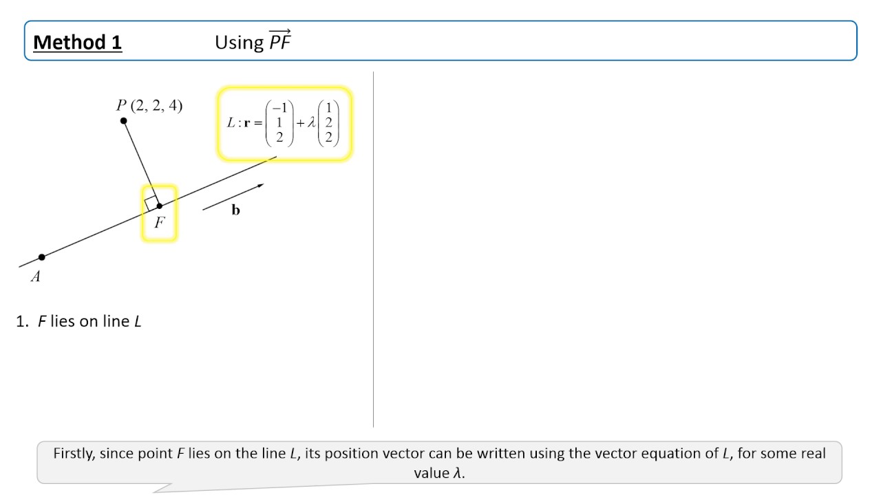 How To Find The Vector Equation Of A Line Perpendicular