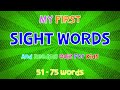 My First Sight Words | Reading Quiz | 51-75 Words | ESL Kids | 4K