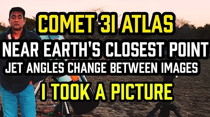 Comet 3I ATLAS – Near Earth's Closest Point , Jet ANGLES CHANGE BETWEEN IMAGES – I took a PICTURE