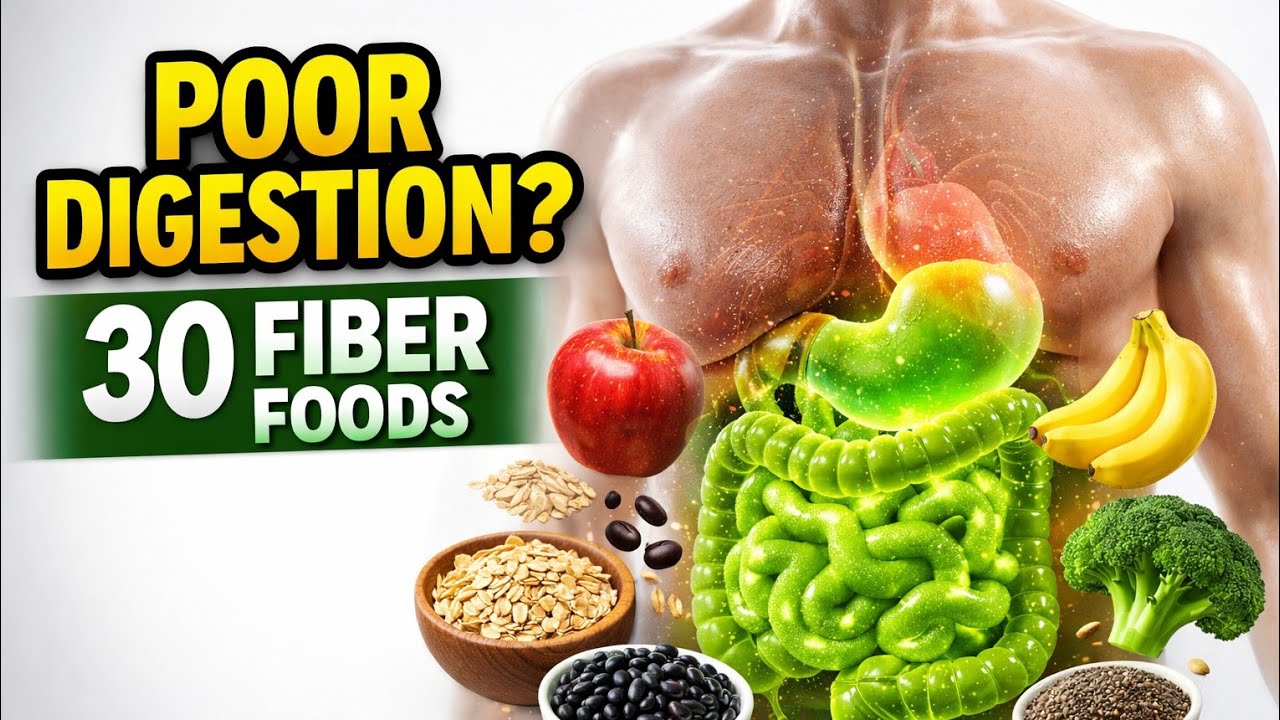 30 Fiber-Rich Foods for Poor Digestion | Gut Health Guide