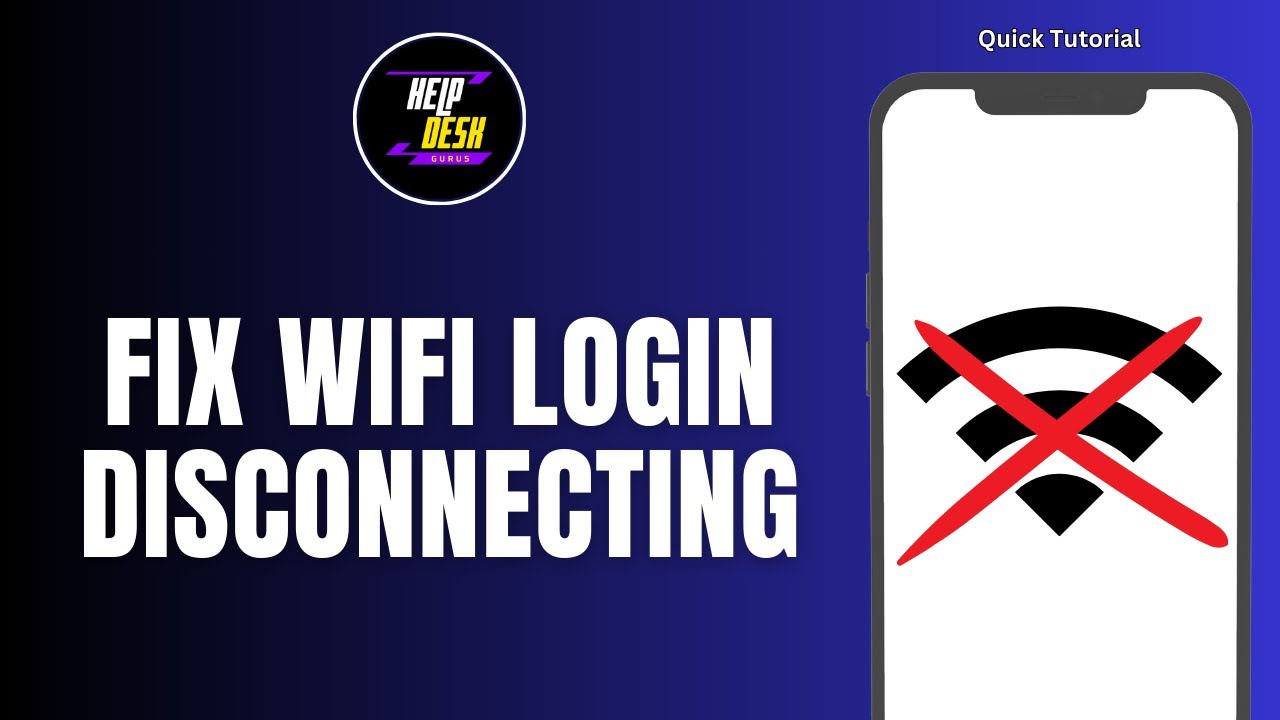 How To Fix Wifi Login Disconnecting Issue On Android - YouTube