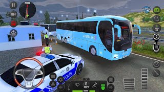 Otobüs simulator Ultimate / Denizli - Kocaeli Seferi / Polis Arabası Durdurdu - Android Gameplay FHD screenshot 5