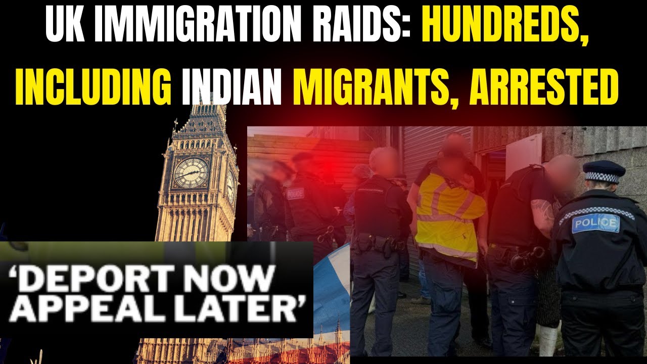 అమెరికా దారిలో నడుస్తున్న UK | UK immigration raids: Hundreds ...